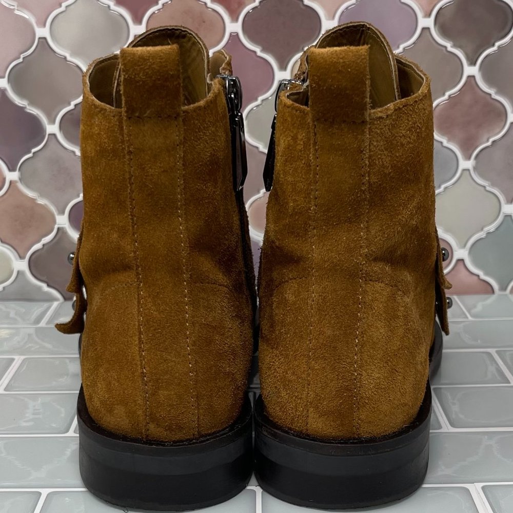 Stradivarius Brown Ankle Boots with Silver Accents - Picture 5 of 7
